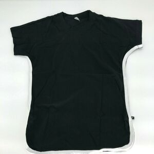 Pennant Womens Short Sleeve T-Shirt Black Basic Solid Sz S New NWOT